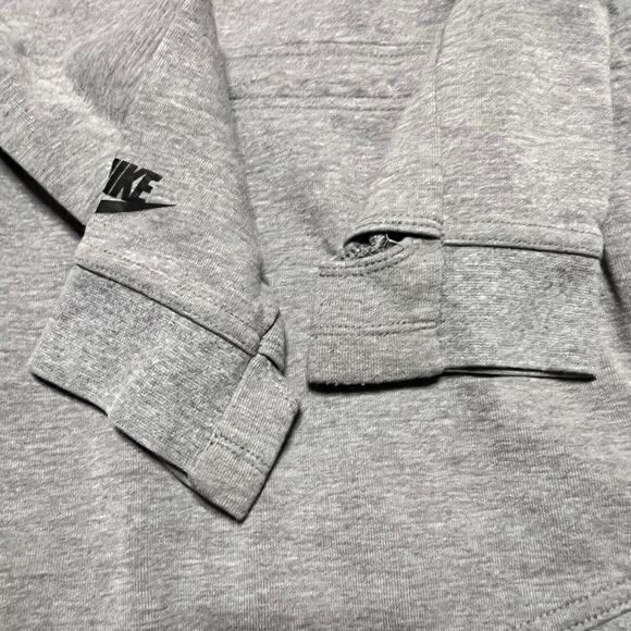 Nike Tech Fleece Hoodie Womens Medium Gray Asymetrical Full Zip Jacket 684928 ** - Picture 4 of 9
